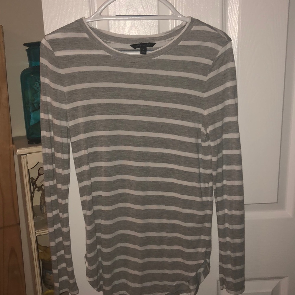 Grey striped shirt